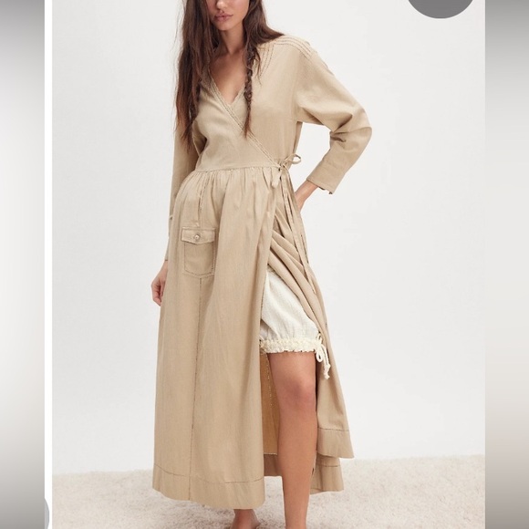 Free People Dresses & Skirts - Intimately Free People Out West Duster Morning Robe Maxi Dress, M/L